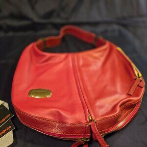 Samsonite Black Label Red Hobo Bag